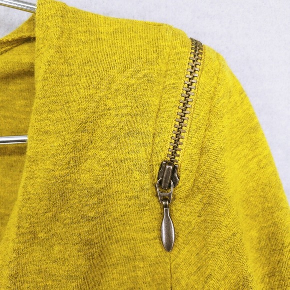 Rusty India Womens Sm Top Cardigan High Low Hem Button Up Zipper Detail Skater - Picture 4 of 12